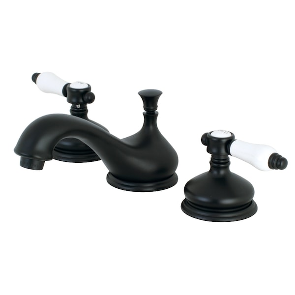 KS1160BPL 8" Widespread Bathroom Faucet, Matte Black